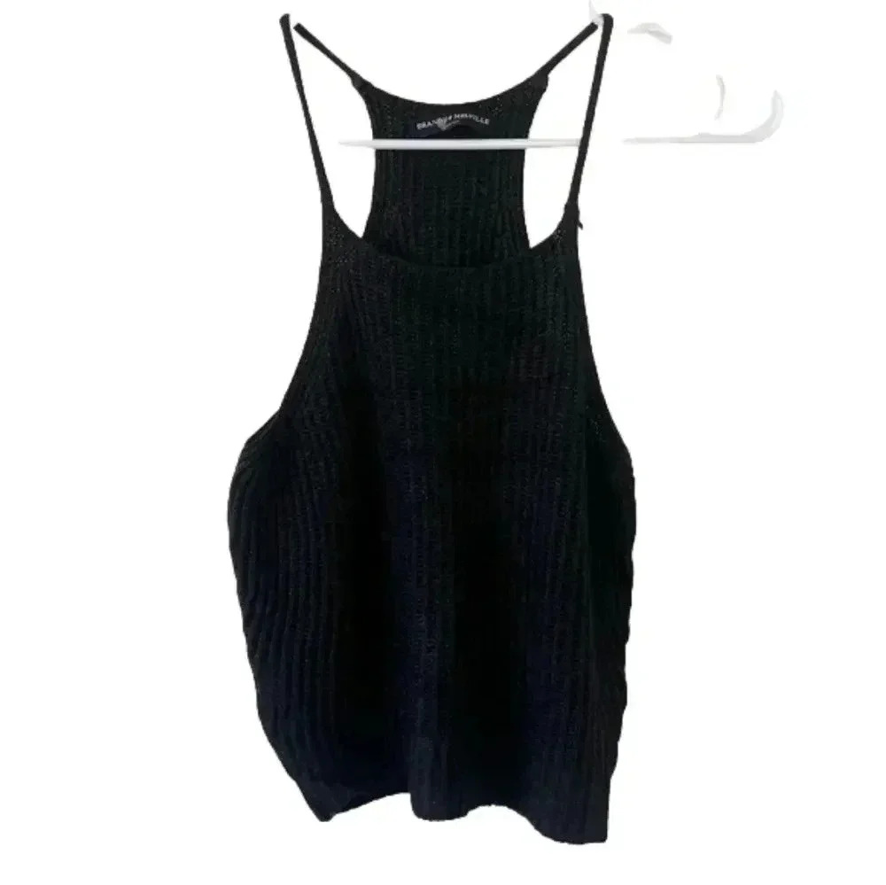 Brandy Melville Women's Knit Tank Top Crotchet